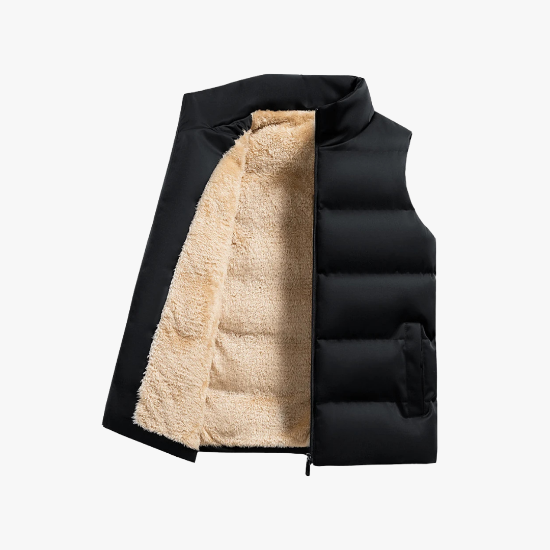 Lost Couture – Warm wollen gewatteerd vest