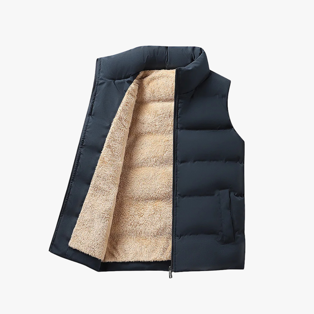 Lost Couture – Warm wollen gewatteerd vest