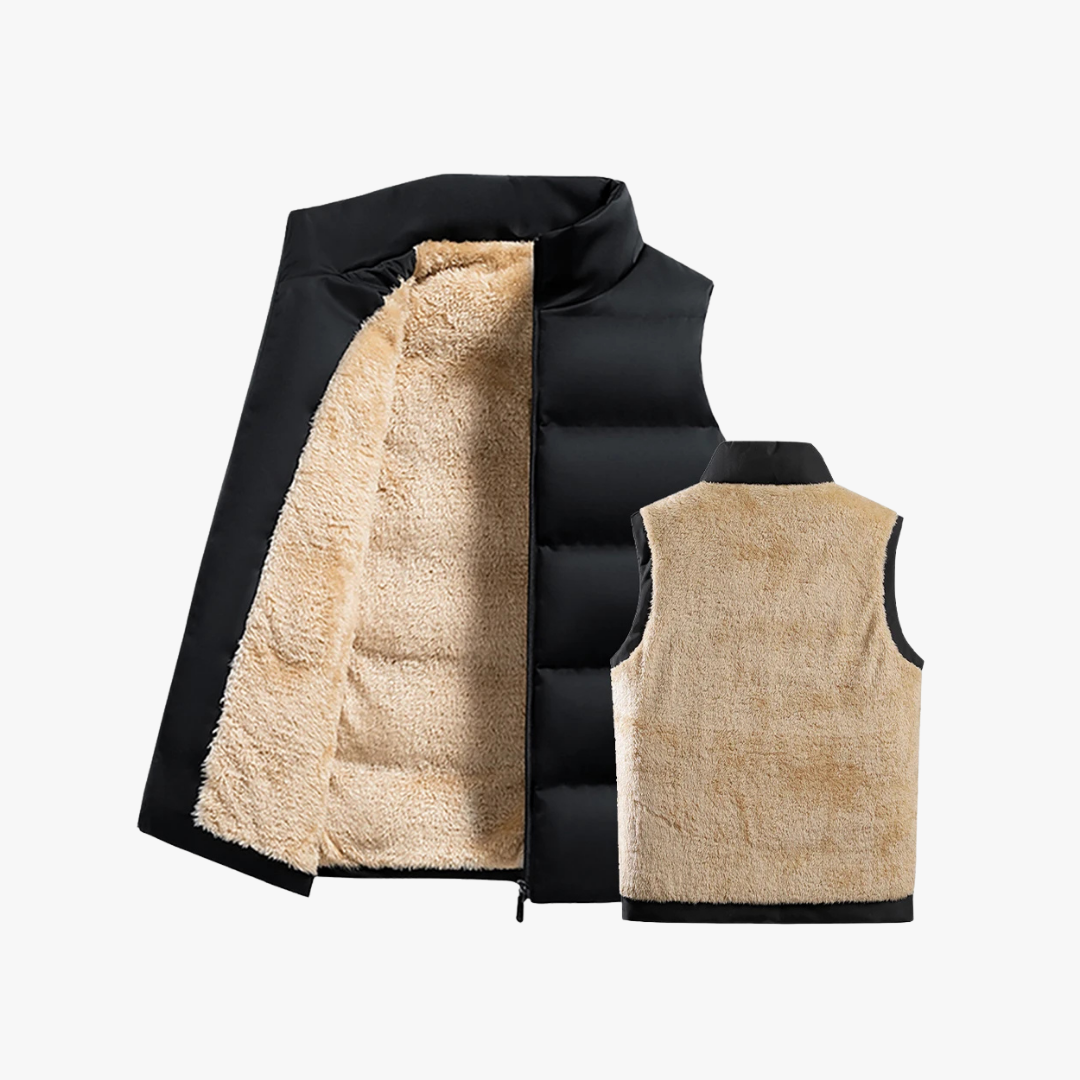 Lost Couture – Warm wollen gewatteerd vest