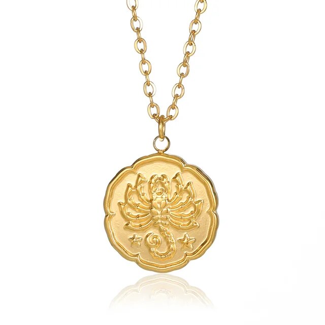 Lost Couture - Gouden Zodiac-ketting