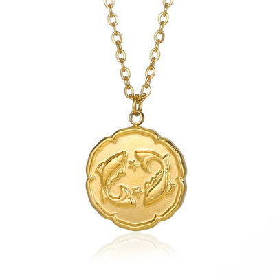 Lost Couture - Gouden Zodiac-ketting