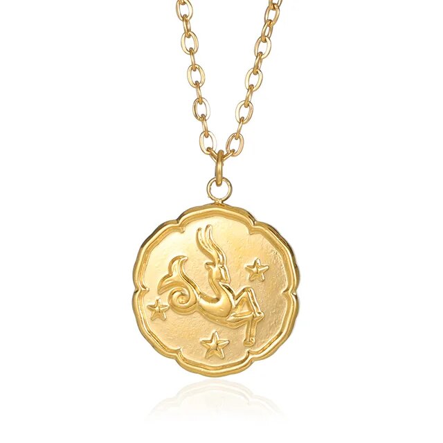 Lost Couture - Gouden Zodiac-ketting