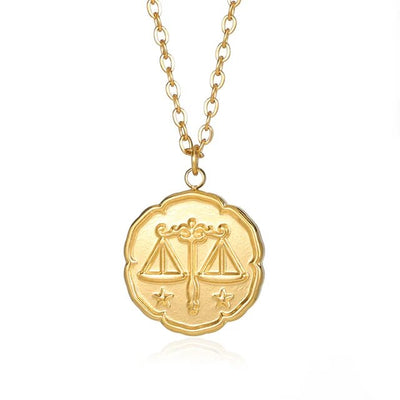 Lost Couture - Gouden Zodiac-ketting